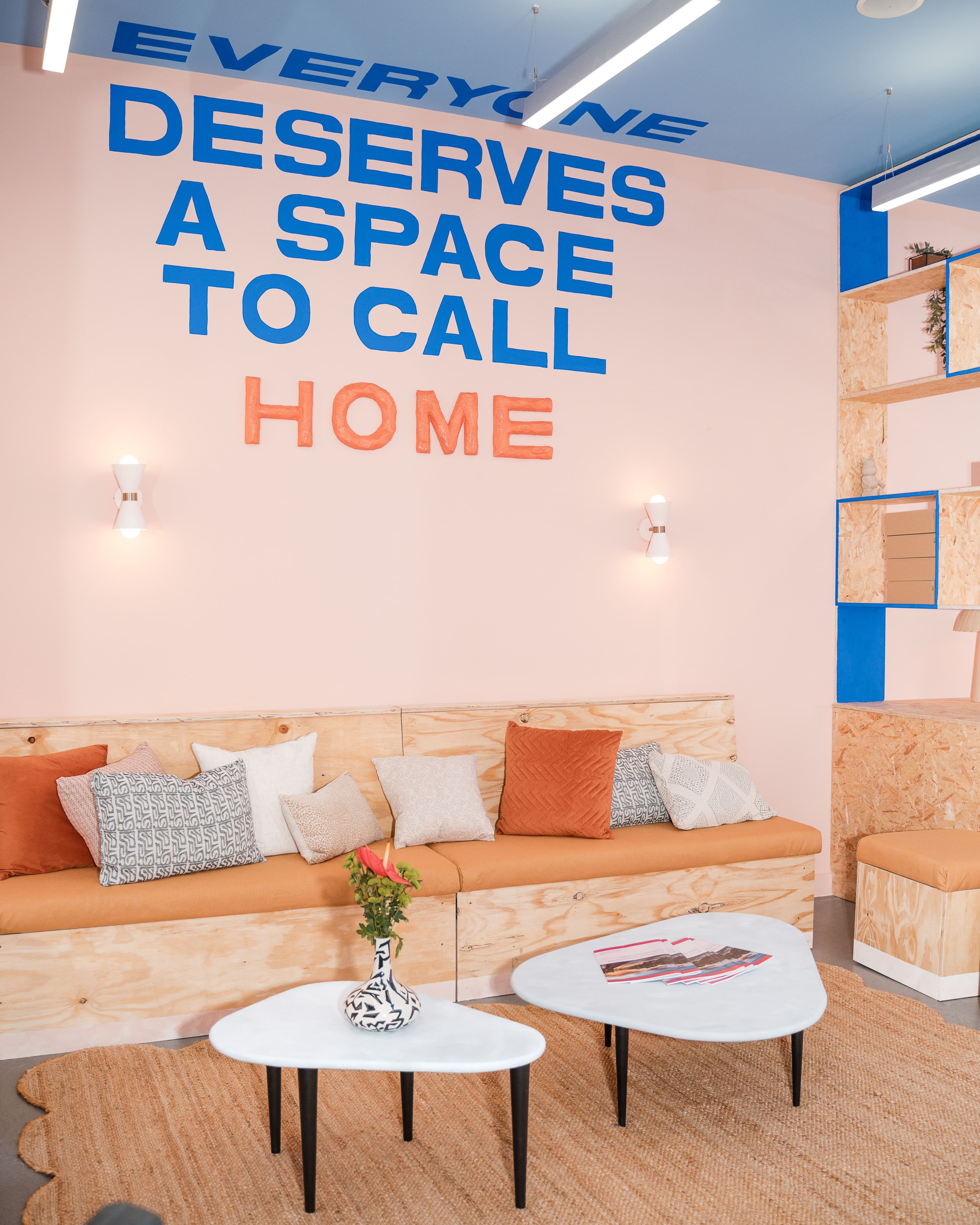 Comfy modular seating designed by Sophie