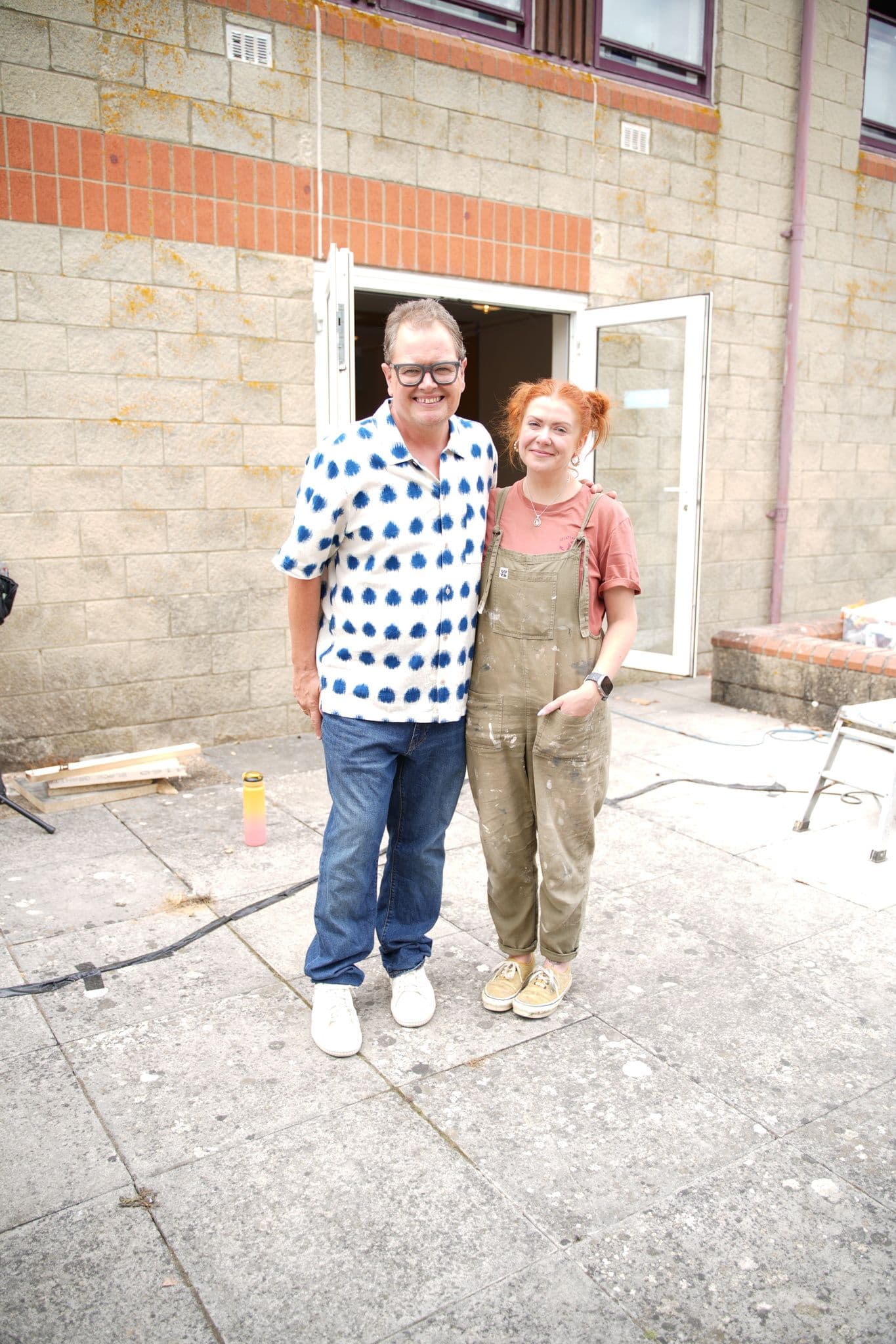 Alan Carr and Sophie Newlands at RNAS Yeovilton